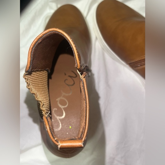 Cocci Women’s Brown Chelsea Wedge Ankle Boots Size 9 - Picture 8 of 9